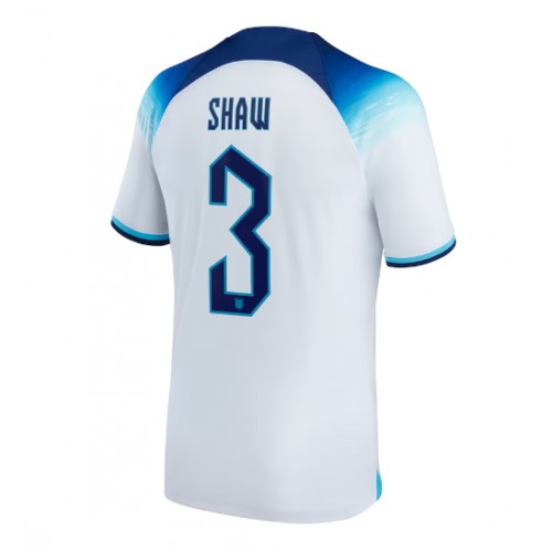 England Luke Shaw #3 Hjemmebanetrøje VM 2022 Kort ærmer